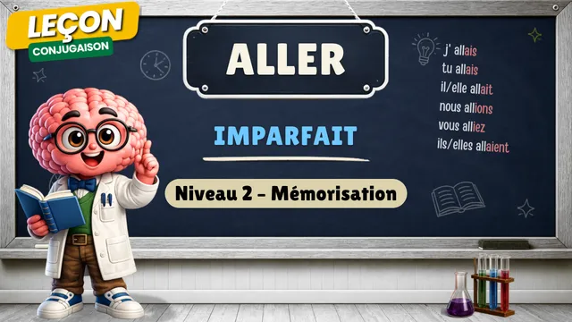 Conjugaison — Conjugaison | Aller - Imparfait | Niveau 2 - Mémorisation | Verbe du 3ème Groupe